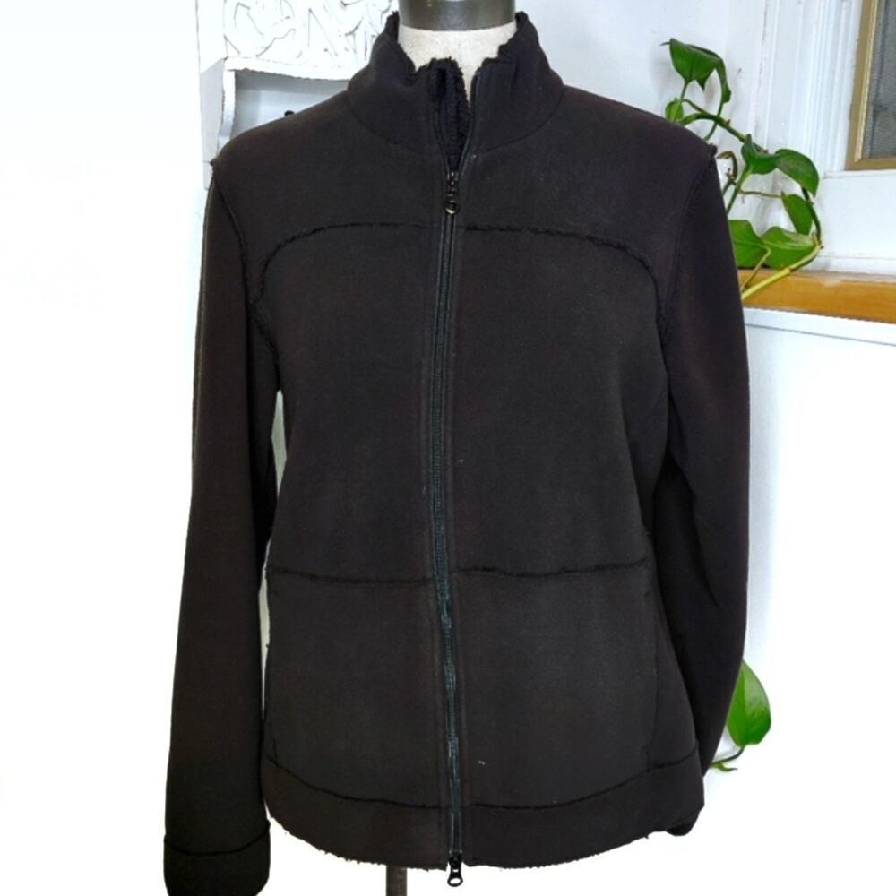 Aventura Black Sherpa Lined Fleece Jacket Size XL